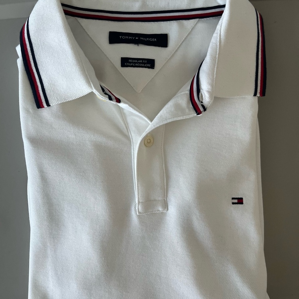 Tommy Hilfiger Men's White Polo Shirt